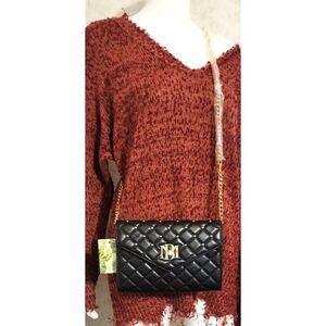 NWT - Badgley Mishka Quilted Crossbody with Gold Studs